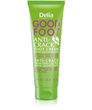 Delia Cosmetics - Good Foot - Foot cream against cracks protects sensitive heels - prevents damage - offers regeneration & comfort for dry feet - 250ml
