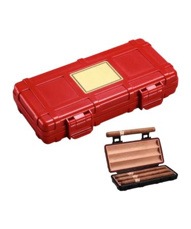 Cigar Boxs Humidors Ique Humidors Ceinterior Cigar Case Sophisticated Cigar Box Plastic Cigar Humidor Sealed Cigar Humidor Box/Red/2Pcs Red 3Pcs