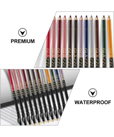 FOMIYES 24 Pcs Lip Liner Eyeliner Black Waterproof Eyeliner Pencil Eyeliner Waterproof Lip Liner Accessories 1 count (Pack of 1) Assorted Colorx2pcs - Buy Online on GoSupps.com