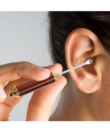GLEAVI Wooden Ear Pick Set - Traditional Ear Wax Removal Tool for Home and Travel - Buy Online on GoSupps.com