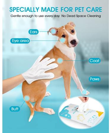EASYSOAR Pet Grooming Wipes for Dogs & Cats - Disposable, Deodorizing, Hypoallergenic - No Rinse Puppy Grooming Wipes - Buy Online on GoSupps.com