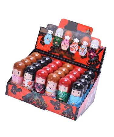 Shop Doll Shaped Lip Balm - 24 Moisturizing Lip Care Treatments for Dead Skin Repair - Buy Online on GoSupps.com
