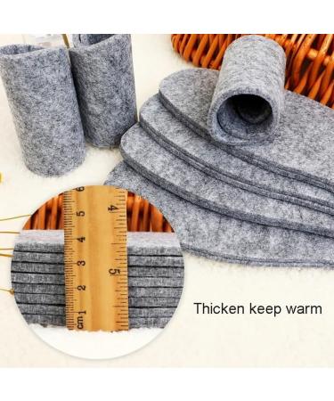 CSCDD 5 Pairs Thermal Wool Felt Insoles - Warm Breathable Skin-Friendly Shoe Pads for Men & Women (Size 42 - Buy Online on GoSupps.com