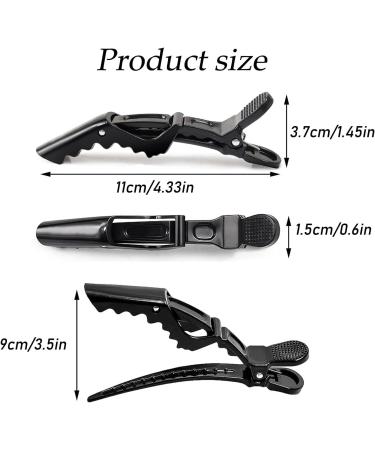 Hair Clip Crocodile Hair Clips No Crease Hair Clamp Sectioning Clamp with Nonslip Grip Wide Teeth Hair Barrette for Salon Home Use Women and Girls (Six colors) - Buy Online on GoSupps.com