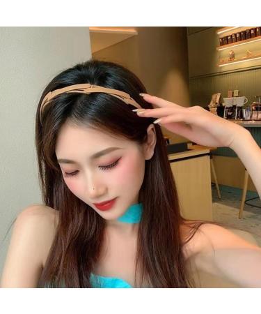 Teegxddy 3 Pieces Retractable Hair Band Women Hair Band Non-slip with Comb Teeth Wavy Hair Bands Portable Plastic Folding Headwear - Buy Online on GoSupps.com