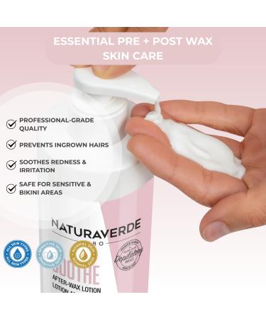 NaturaverdePro Soothe After Wax Lotion Shea Butter Olive Oil and Aloe Vera Lotion Post Wax Care Hydrating Moisturizer for Irritated Skin Care - 6.8 oz - Buy Online on GoSupps.com