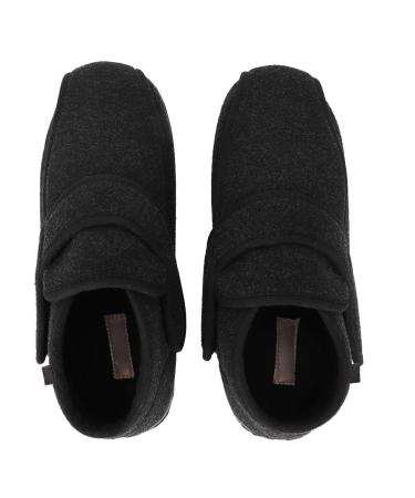 Memory Foam Diabetic Slippers Adjustable Fat Feet Flat Shoes Prevent Thumb Eversion Deformation - Diabetic Orthopedic Closed Toed Shoes for Men(41)