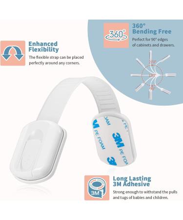 Child Safety Cupboard Locks - 6 Pcs Baby Proofing Kit for Kitchen Cupboards, Fridge & Drawers - Buy Online on GoSupps.com