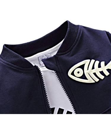 BINIDUCKLING Newborn Baby Boys 3-Piece Outfit Set | Coat + Pants + Shirt | 12-18 Months Navy - Buy Online on GoSupps.com