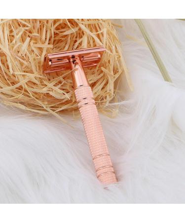 Rodrigo Interchangeable Men's Safety Razor - Double Edge Reusable Metal Razor in Rose Gold for a Luxurious Shaving Experience - Buy Online on GoSupps.com