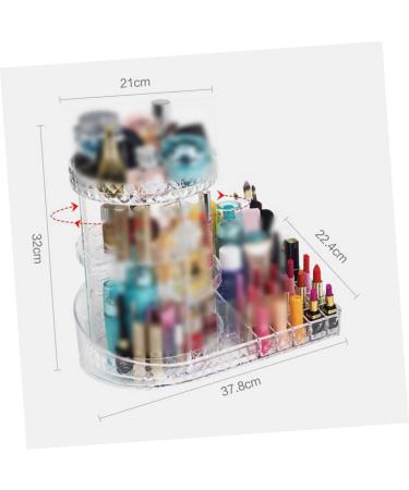 Angoily Acrylic Brush Holder Acrylic Makeup Rack Storage Box To Rotate Display Stand Cosmetic - Buy Online on GoSupps.com