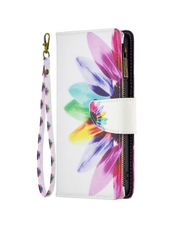 VQWQ mobile phone case for Xiaomi Redmi Note 12 Pro Plus Shell - protective cover for Xiaomi Redmi Note 12 Pro Plus Leather Bag with lanyard zipper Map Case Folding Case Magnetic 03 Sonnen flower Xiaomi Redmi Note 12 Pro Plus sunflower