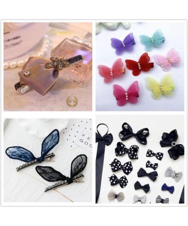 MonkeyJack 50 Pieces Flat Metal Single Prong Alligator Hair Clips Duckbills Barrette Bows DIY - 40mm - Buy Online on GoSupps.com