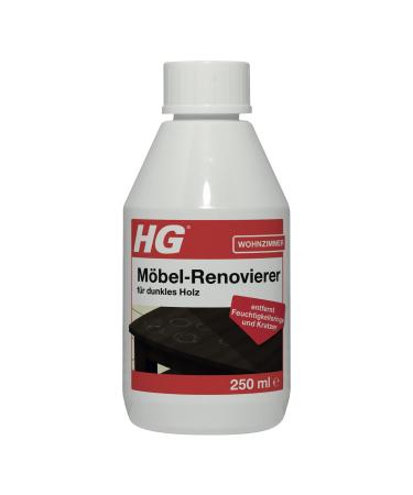 HG furniture maintenance for dark wood furniture maintenance cleans and removed spots cracks and scratches of wooden surfaces protects against wear and tear - 250 ml (410030105)