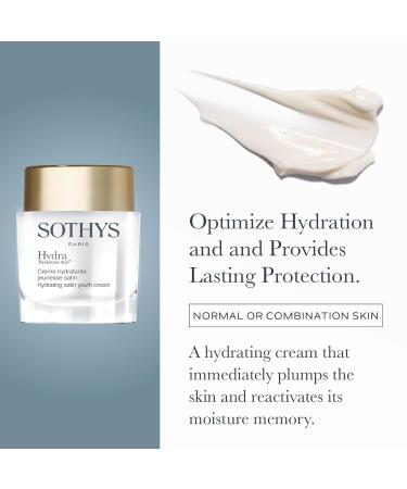 SOTHYS Hydrating Satin Youth Cream | Hyaluronic Acid Face Moisturizer for Normal/Combination Skin | Daily Hydration & Anti-Aging - Buy Online on GoSupps.com