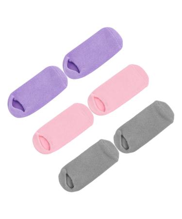 SEWOART 3 Pairs Foot Gel Socks Gel Socks for Cracked feet spa Gel Socks Non Lotion Socks Women Foot Masks Cosmetic moisturizing Sock Heel Socks Cotton-Spandex Skin Miss