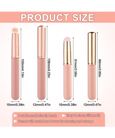 2pcs Silicone Lip Brush Set - Soft Bristle Makeup Applicator with Cap | Multi-Purpose Gloss Brush for Lipstick - Buy Online on GoSupps.com