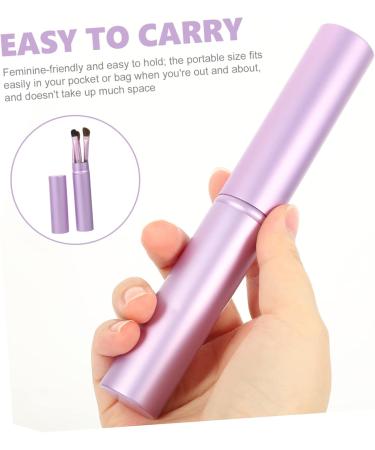 MUSISALY 5 Pcs Horsehair Eyeshadow Brush Mascara Brush Makeup Brush for Eye Blending Brush Purple - Buy Online on GoSupps.com
