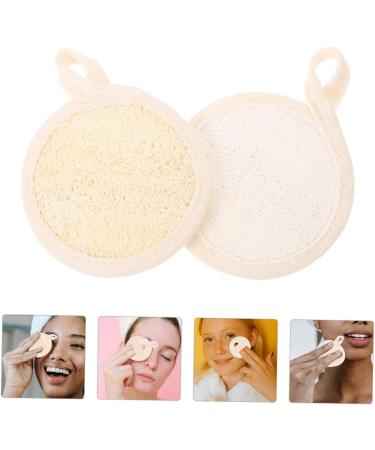 Minkissy 3pcs Cleaning Wipes & Exfoliating Loofah Pads - Soft Facial Scrubber for Face & Hand Held Use - Cotton Linen Beige - Buy Online on GoSupps.com