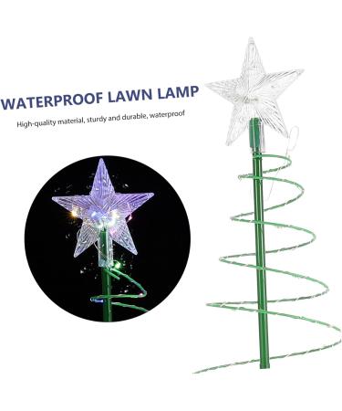 1 Set Garden Light Chirtmas Decor Christmas Spiral Lights Christmas Outdoor Tree Decorations Spiral Lighted Christmas Tree Decorative Solar Ground Light Decorative Solar Lawn Light (Color : Black1 Black1 32X20X20CM - Buy Online on GoSupps.com