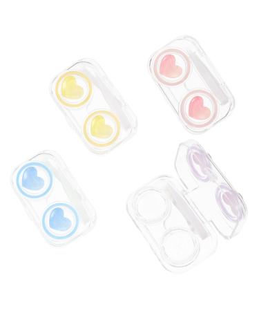 Hapinary 4 Series Box Contact lens container travel set for contact lenses holder for cosmetic lens eye color contacts organizer pocket case shiny deliveries pp travel
