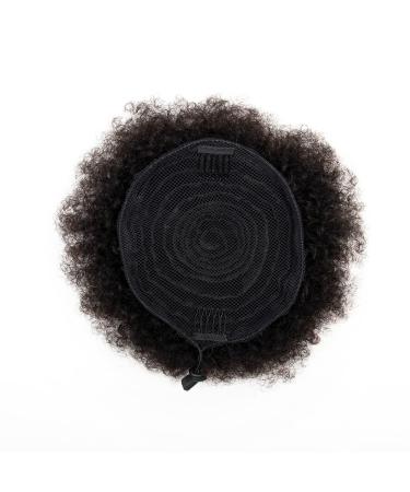 Kids Hair Puff 4 Inch Drawstring Ponytail Pack of 2 - Natural Black Afro Puff for Black Women and Kids - Human Hair Mini Afro Puffs - Buy Online on GoSupps.com
