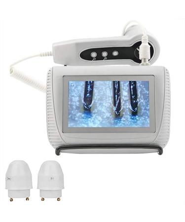 Rchargeable Skin Diagnosis Hair Analyzer 50X Three Spectra and 200X Magnification Skin Detector with 5 Inch Digital LCD Screen for Home Beauty Salon Spa