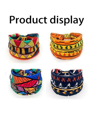 4-Piece Myhiju African Boho Headband Set for Women - Elastic Knotted Workout & Yoga Bands - Buy Online on GoSupps.com