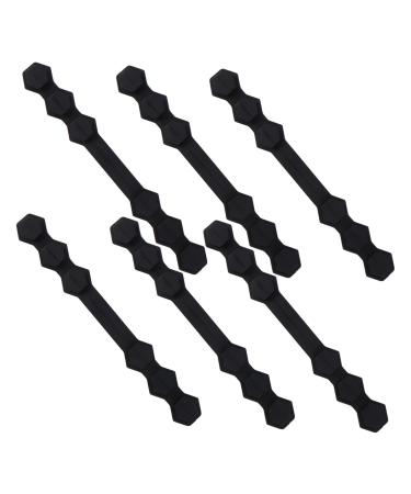 Magiclulu 10 pc masking hooks mask holder mask holder ear protection hook pig mask black mask extension buckle mask ear rope buckle tab face mask lanyard connect pebbles