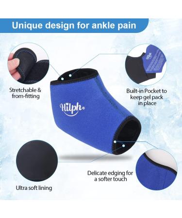 Buy Hilph Cooling Cuff Foot - Hot Cold Compress Wrap for Ankle Pain Relief Swelling & Plantar Fasciitis - International Shipping Available - Buy Online on GoSupps.com