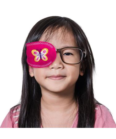 Eye Patch- Butterfly Pocket Patch for Children by Patch Pals (Right Eye Coverage)