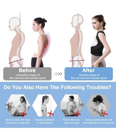 ACWOO Adjustable Posture Corrector for Men & Women - Breathable Back Straightening Trainer - Buy Online on GoSupps.com