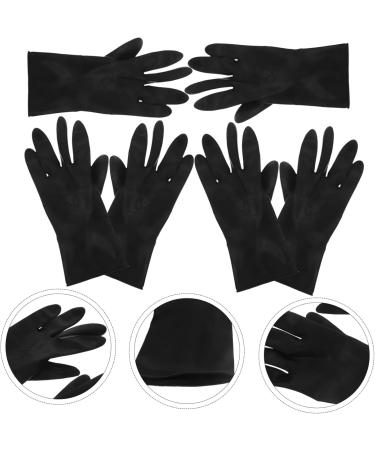 FRCOLOR 6 Pairs Barber Gloves Black Hair Dye Shampoo Gloves for Hair Coloring Black Rubber Gloves Reusable Hair Shampoo Gloves Hair Dye Salon Gloves Hair Dye Glove Tool Belt Disposable Man - Buy Online on GoSupps.com