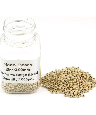 KOCONI 1000PCS Micro Rings Nano Beads Hair Extension - #6 Beige Blond - Buy Online on GoSupps.com