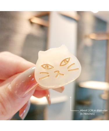 Cute Cat Hair Clips Set - Small Forehead, Bangs, and Side Clip for Girls (4 pcs) - Buy Online on GoSupps.com
