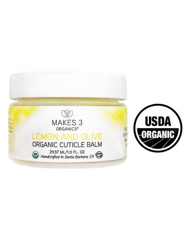 Organic Lemon & Olive Cuticle Balm (1 Fl. Oz) by Makes 3 Organics - Buy Online on GoSupps.com