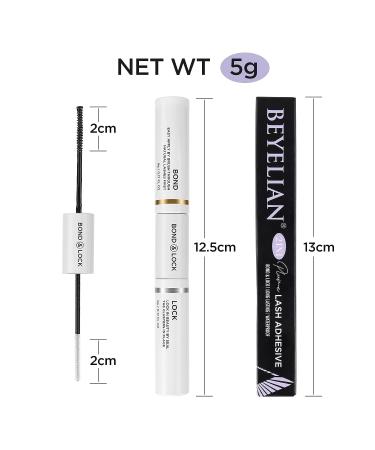BEYELIAN Lash Bond and Seal - Waterproof DIY Eyelash Extension Glue Mascara Wand - Strong Hold Latex-Free Formula - 10ml - Buy Online on GoSupps.com