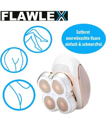 FLAWLEX Hair Remover Epilator Electric Shaver for Face Legs Arms & Body | Flawless & Smooth Skin - Buy Online on GoSupps.com