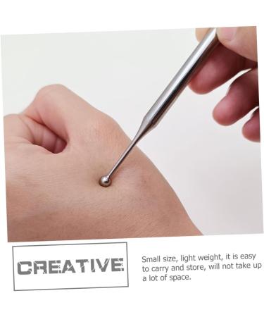 Mobestech Ear Cleaner & Back Massager Stick - Manual Massage Pen for Face & Body Acupuncture Stainless Steel 13x0.6cm - International Shipping - Buy Online on GoSupps.com