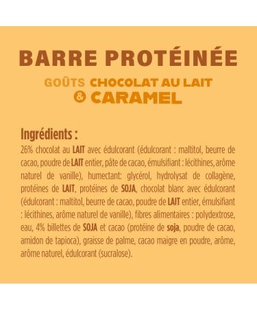  JOYFUEL JOYFUEL Protein Bar - Milk Chocolate & Caramel Flavors - 2g of sugar - 20g of protein - Box of 12 bars x 55g - Buy Online on GoSupps.com
