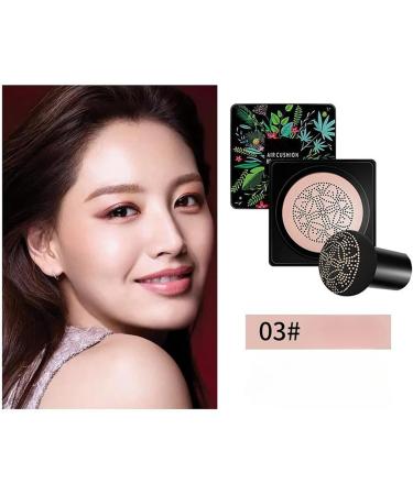 PICKX Concealer CC Cream Foundation Mushroom Head Air Cushion Moisturizing Hides Face Pores & Facial Spots Concealer Lasting Brightening Liquid Foundation for All Skin Foundation Concealer (03#natural) - Buy Online on GoSupps.com