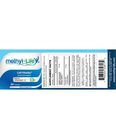 Methyl-Life Cell Vitality: NADH + CoQ10 Capsules for Cell Boost & Energy - 60 Count - Buy Online on GoSupps.com