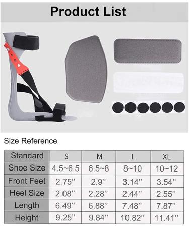 Orthosis Ankle Brace - Adjustable Foot Varus Correction Support AFO for Stroke & Hemiplegia - Medium Size Drop Foot Brace - Buy Online on GoSupps.com