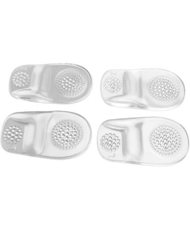 Buy Gel Heel Pad - 2 Pairs Transparent Self-Adhesive Heel Inserts for Fasciitis Relief | Unisex Massaging Foot Support - Buy Online on GoSupps.com