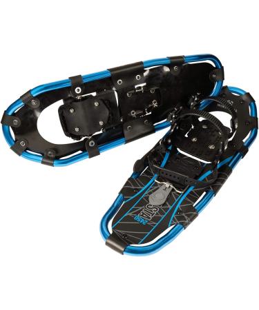 Winterial Aluminum Shasta Snow Shoes 25 Inch Dark Blue - Includes Trekking Poles and Carry Bag - Lightweight Snowshoes for Men, Women, Youth - Ideal for Rolling Terrain - Buy Online on GoSupps.com