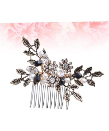 DOITOOL 1pc Pearl Hair Comb Purse Organizer Bridal Hair Comb Pearl Comb Metal Hair Comb Hair Comb for Bride Comb for Bridal Retro Hair Comb Pearl Headpiece S870 Fashion Hair Accessories - Buy Online on GoSupps.com