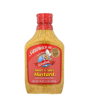 Woeber Mustard Sandwich Pal Sweet Spicy, 16 oz