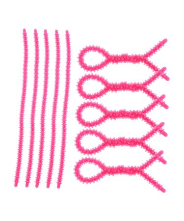 WOONEKY 20pcs Spiral Hair Perm Rods Rosy Curling Perm Rods for Long Hair Curling Perm Rods