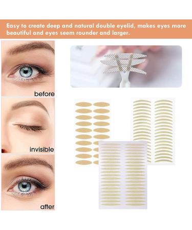 Double Eyelid Tapes - Waterproof Eye Lid Lift Strips with Fork Rods & Tweezers | 30 Pairs - Buy Online on GoSupps.com
