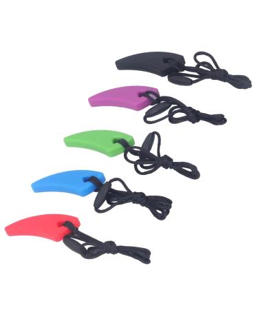 Kau-Hall Chain Necklace Sensory Chewing Necklace for Anxiety Relief | Unique Tooth-Shaped Design | Food-Safe Silicone for Autism & ADHD - Buy Online on GoSupps.com